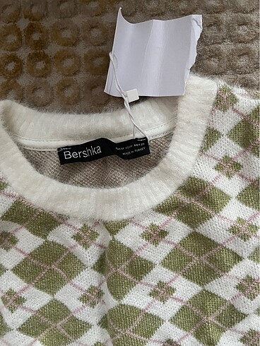 Bershka Bershka baklava desebli mini elbise