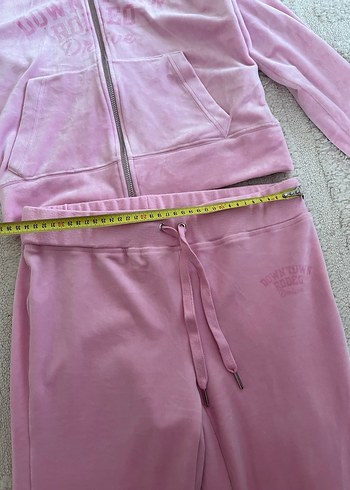 Pembe kadife Kadın Eşofman altı - Görsel 4