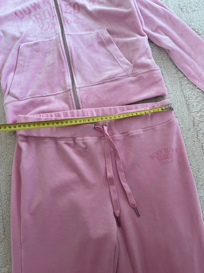 Pembe kadife Kadın Eşofman altı - Görsel 4