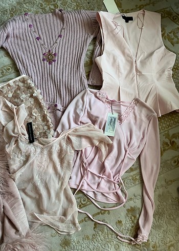 Pembe Bohem Uzun Kollu  giysiler - Görsel 3