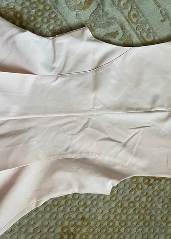 Pembe V Yakalı Kolsuz Kadın Bluz - Görsel 5