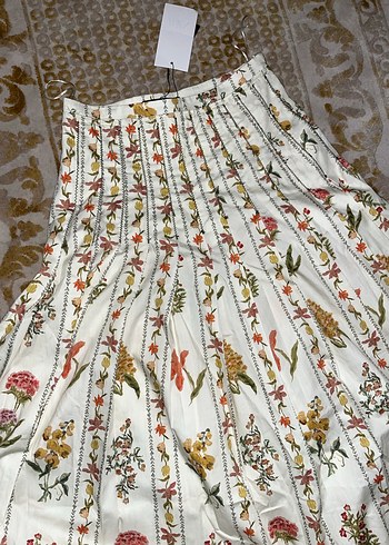 Bohem Pileli Uzun Kadın Etek - Görsel 6