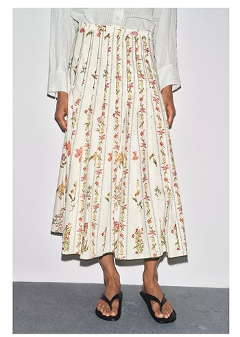 Bohem Pileli Uzun Kadın Etek - Görsel 3