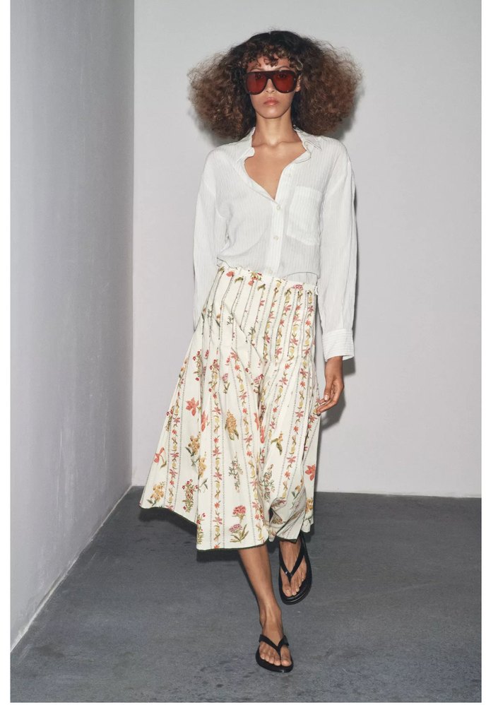 Bohem Pileli Uzun Kadın Etek - Görsel 2