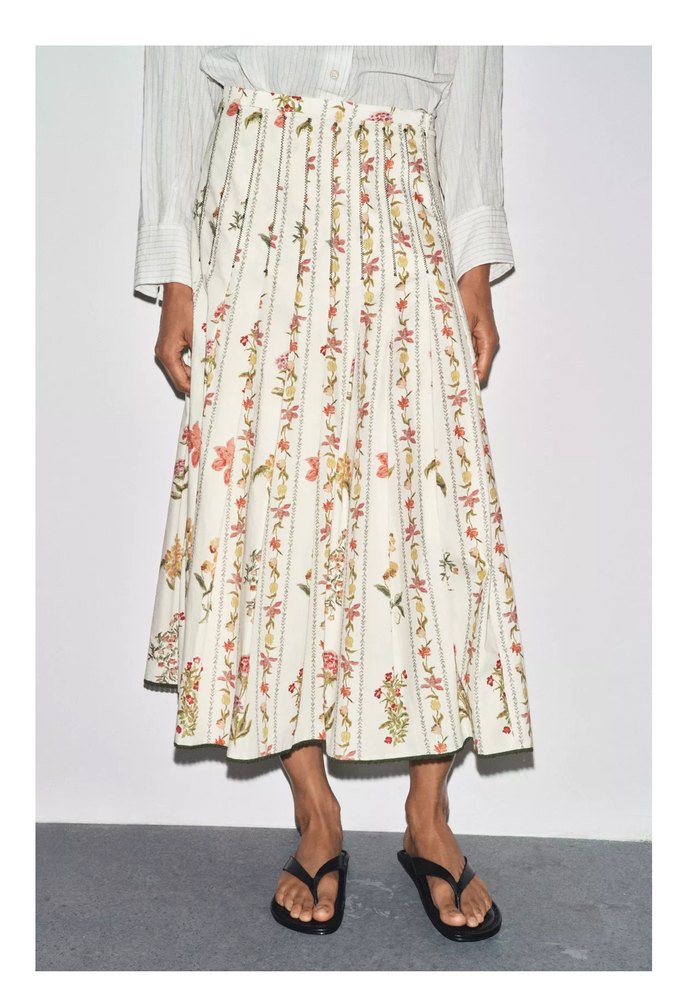 Bohem Pileli Uzun Kadın Etek - Görsel 3