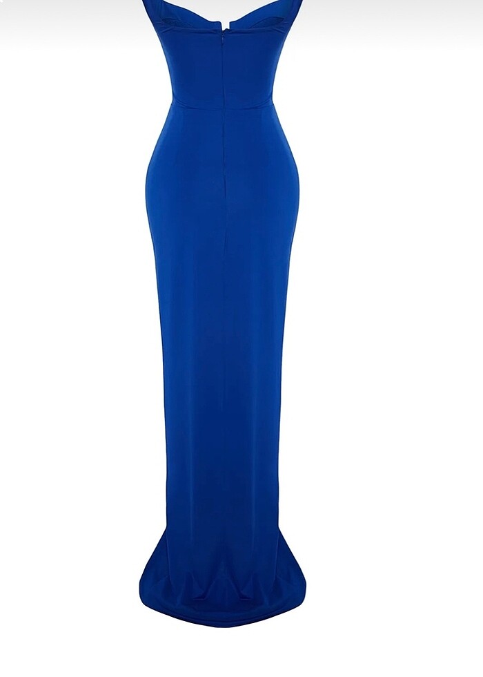 Lacivert abiye - Görsel 4