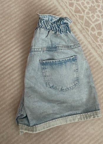 Kadın Loose Fit Mini Denim Şort - Görsel 2
