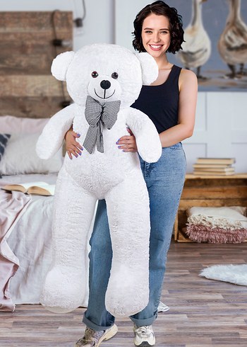 Beyaz Peluş Oyuncak Ayı - Görsel 2