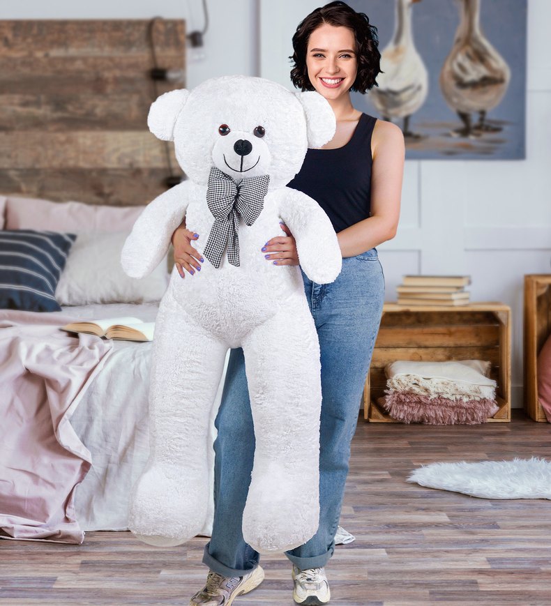 Beyaz Peluş Oyuncak Ayı - Görsel 2