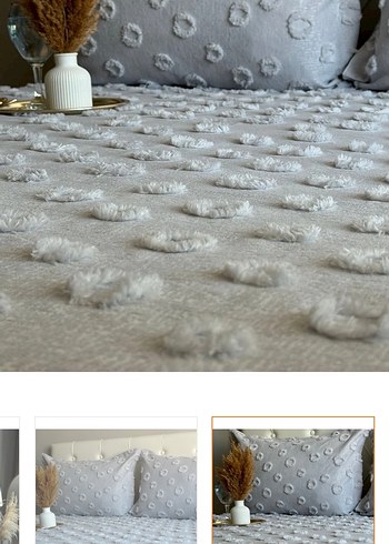 Mint Puantiyeli Yatak Örtüsü - Görsel 2