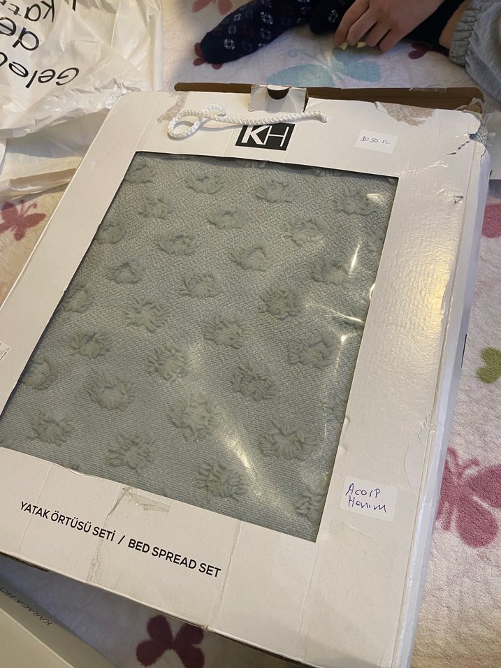 Mint Puantiyeli Yatak Örtüsü - Görsel 3