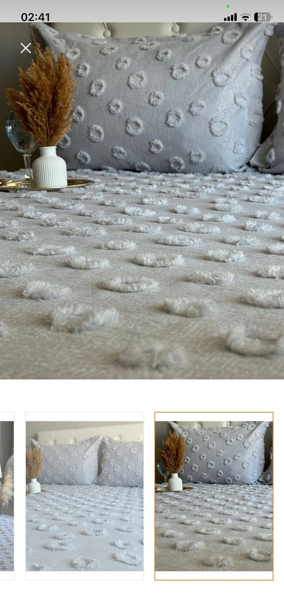 Mint Puantiyeli Yatak Örtüsü - Görsel 2