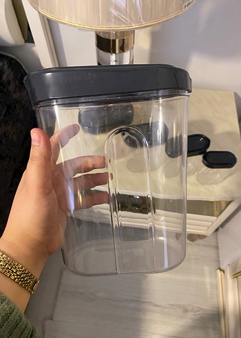 Beşli Gri Kapaklı Beyaz Saklama Kabı Seti - Görsel 3