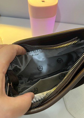 Kahverengi Desenli Deri Kadın Çanta - Görsel 3