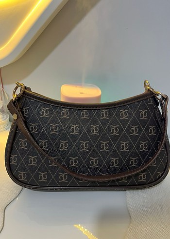 Kahverengi Desenli Deri Kadın Çanta - Görsel 2