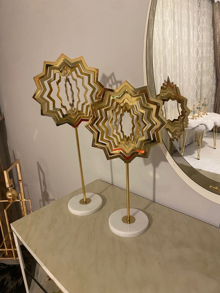 Parlak Altın Dekoratif Figürin - Görsel 2