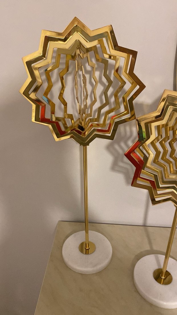 Parlak Altın Dekoratif Figürin - Görsel 3