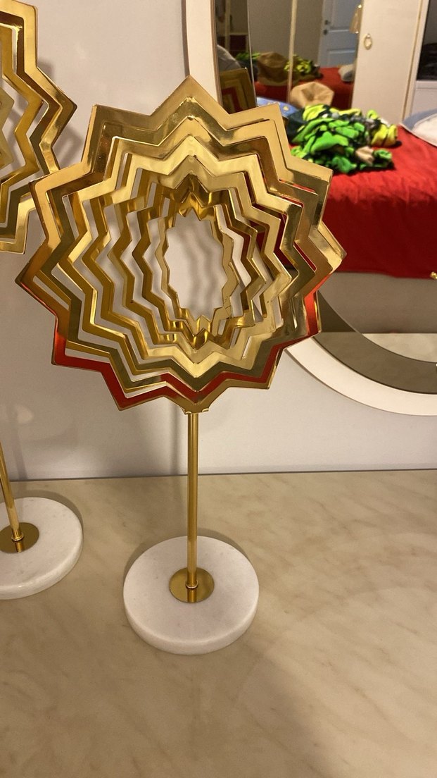 Parlak Altın Dekoratif Figürin - Görsel 4