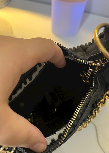 Zincir Detaylı Siyah  Kadın Çanta - Görsel 2