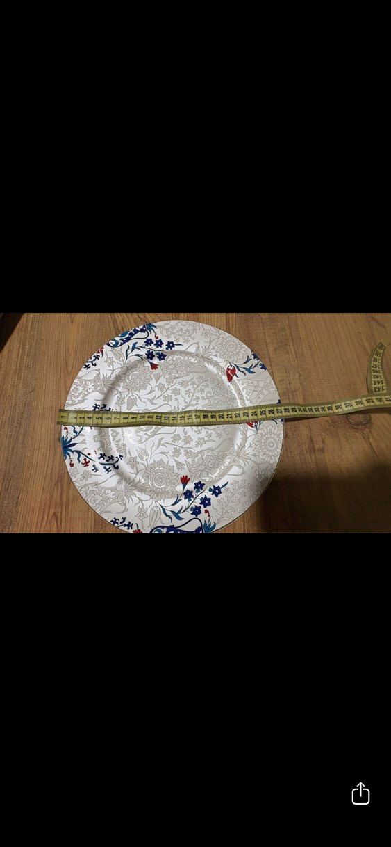 Gri ve Beyaz Desenli Tatlı Tabağı Seti - Görsel 3