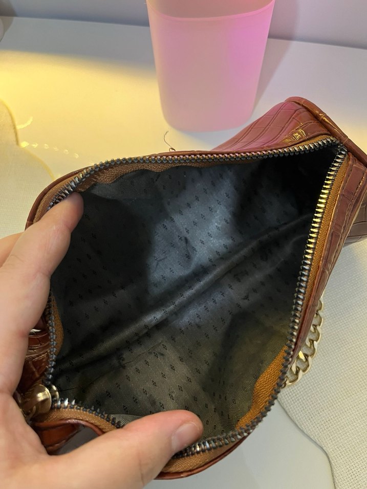 Kahve kalem çanta - Görsel 2