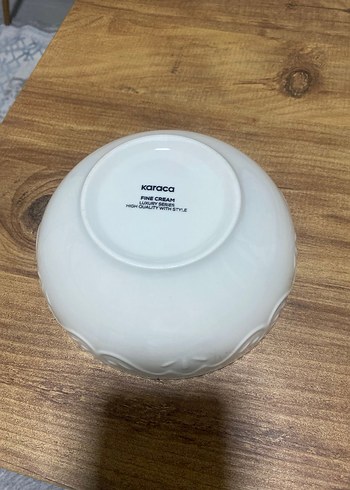 Beyaz Desenli Kase - Görsel 4