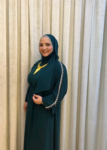 Abiye Tesettür abaya takım