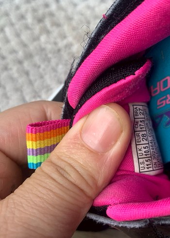 Skechers Renkli Bağcıklı ve Cırt Cırtlı Kız Çocuk Spor Ayakkabı