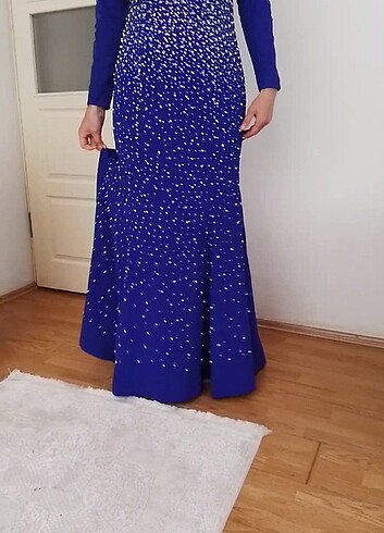 Teşekkür abiye balık model elbise 