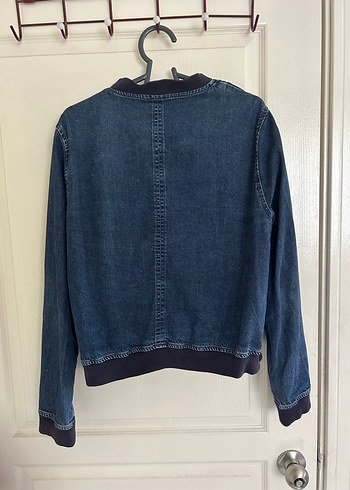 xxl Beden mavi Renk Nakışlı Düğmeli Kadın Denim Ceket