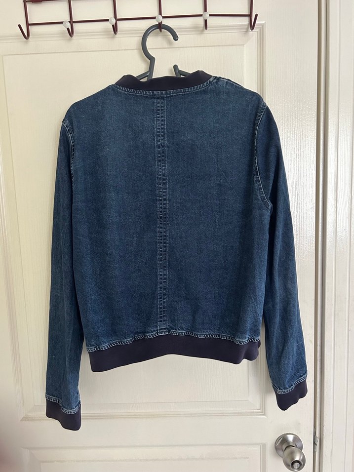 Nakışlı Düğmeli Kadın Denim Ceket - Görsel 4