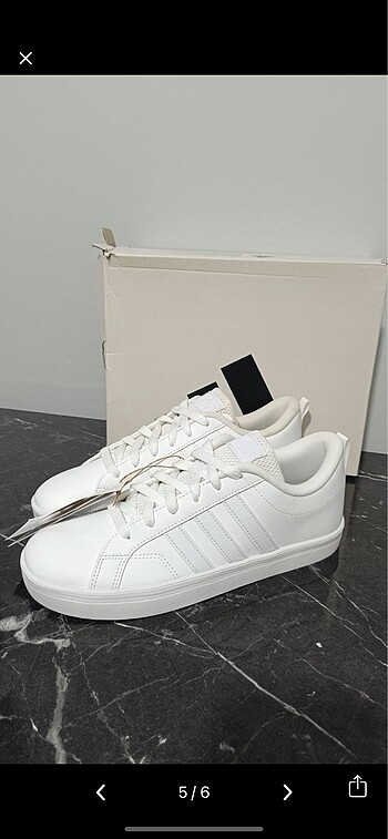 40 Beden beyaz Renk Orijinal Adidas vs pace