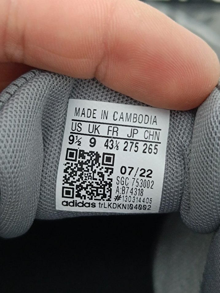 Adidas Gri Erkek Spor Ayakkabı Velcro - Görsel 5