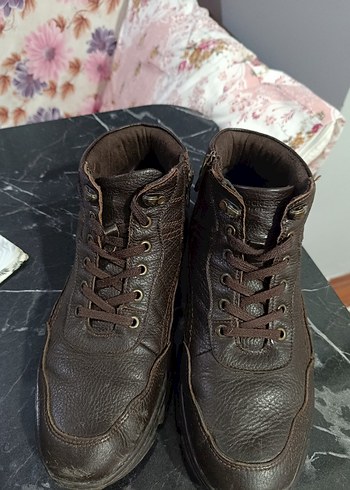 Erkek Kahverengi Deri Bağcıklı Bot - Görsel 6