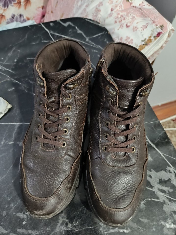 Erkek Kahverengi Deri Bağcıklı Bot - Görsel 5