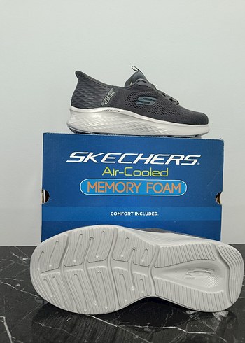 Skechers Gri Hafızalı Köpük Erkek Spor Ayakkabı - Görsel 4