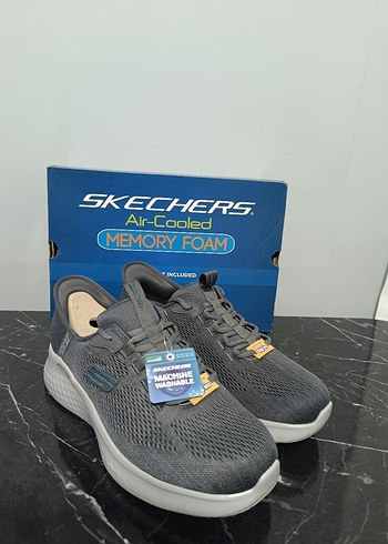 Skechers Gri Hafızalı Köpük Erkek Spor Ayakkabı - Görsel 5