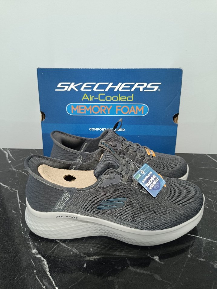 Skechers Gri Hafızalı Köpük Erkek Spor Ayakkabı - Görsel 2