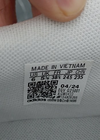 Beyaz Adidas Bağcıklı Kadın Spor Ayakkabı - Görsel 7