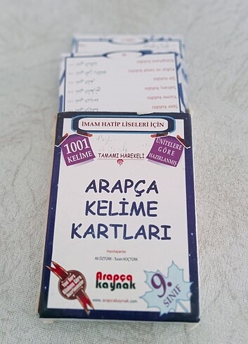 Arapça Türkçe kartlar