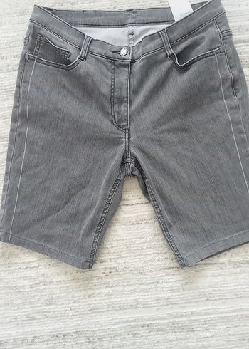 Diğer Gri Mini Kadın Denim Şort