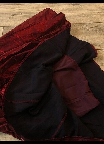 l Beden bordo Renk Vintage elbise