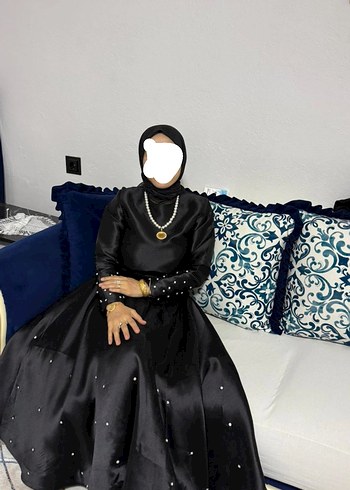 s Beden ykz kübra ceylan siyah tafta kumaş abiye takım