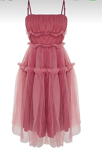 Pembe tütü etek elbise ????