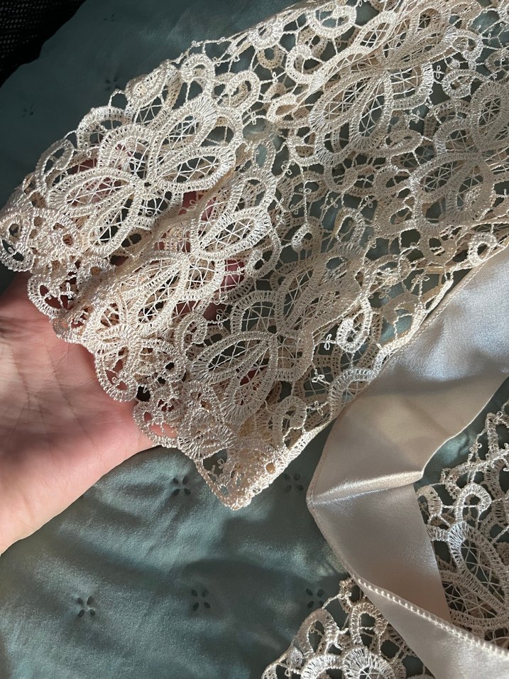 Bej Nakışlı Uzun Bohem Kadın Sabahlık - Görsel 4