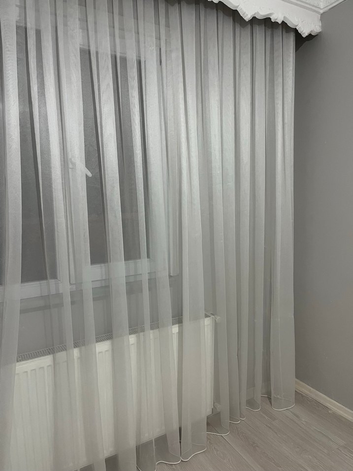 Modern Beyaz Tül Perde - Görsel 2