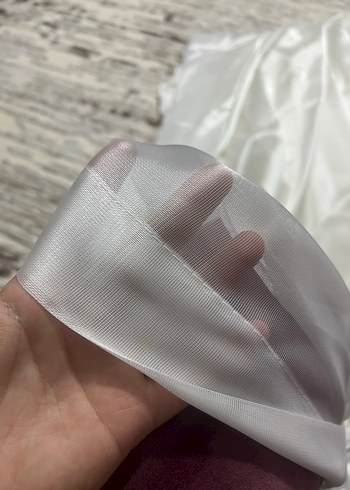 Beyaz Şeffaf Modern tül - Görsel 3