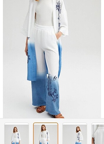 s Beden beyaz Renk Touche prive ikili kimono takım S beden oversize
