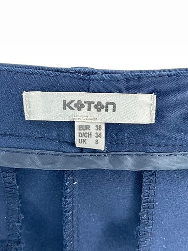 36 Beden lacivert Renk Koton Kumaş Pantolon %70 İndirimli.