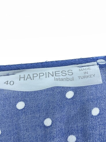 40 Beden mavi Renk Happiness Uzun Elbise %70 İndirimli.